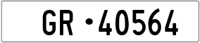 Trailer License Plate